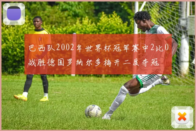 巴西队2002年世界杯冠军赛中2比0战胜德国罗纳尔多梅开二度夺冠