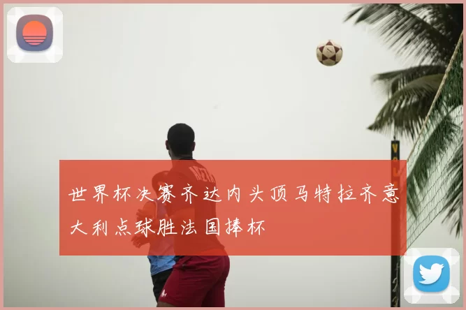 世界杯决赛齐达内头顶马特拉齐意大利点球胜法国捧杯